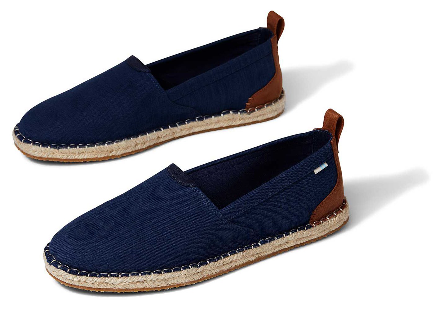 Toms Espadryle Męskie Granatowe - Arta - 15AIZDTNG